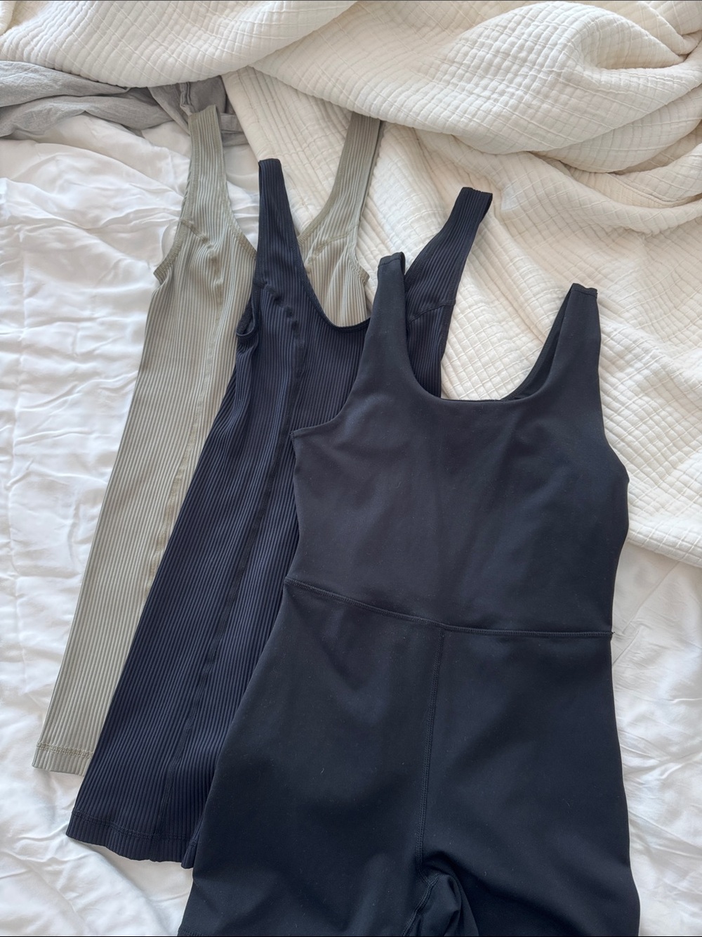 Ribbed Workout Jumpsuit Bundle